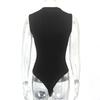 Women’s Sleeveless Mock Turtle Neck Bodysuit T-Shirt Soft Slim Fit Stretchy Layer Top Classic Jumpsuit