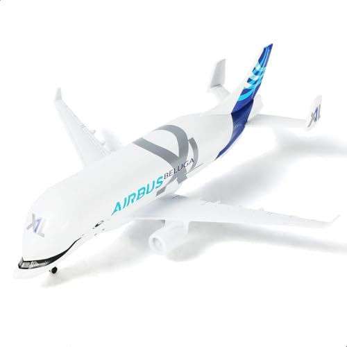 QIYUMOKE 1/300 A330 Beluga XL1 Diecast Metal Airplane Model Kit with Stand (7.7 Inch) Airbus A330-743L Super Transport Beluga Model for Adults, Collec