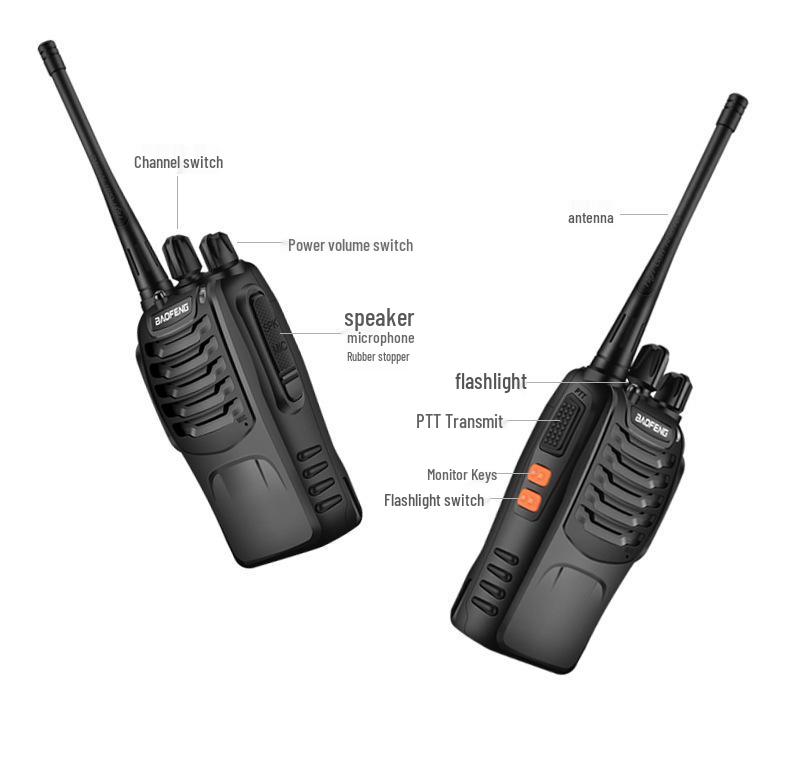 Baofeng BF-888S 5W High-Power Multifunctional Handheld Radio for Outdoor and Commercial Use