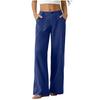 IHUASU Women's Fashion Casual Solid Color Print Pants & Capris