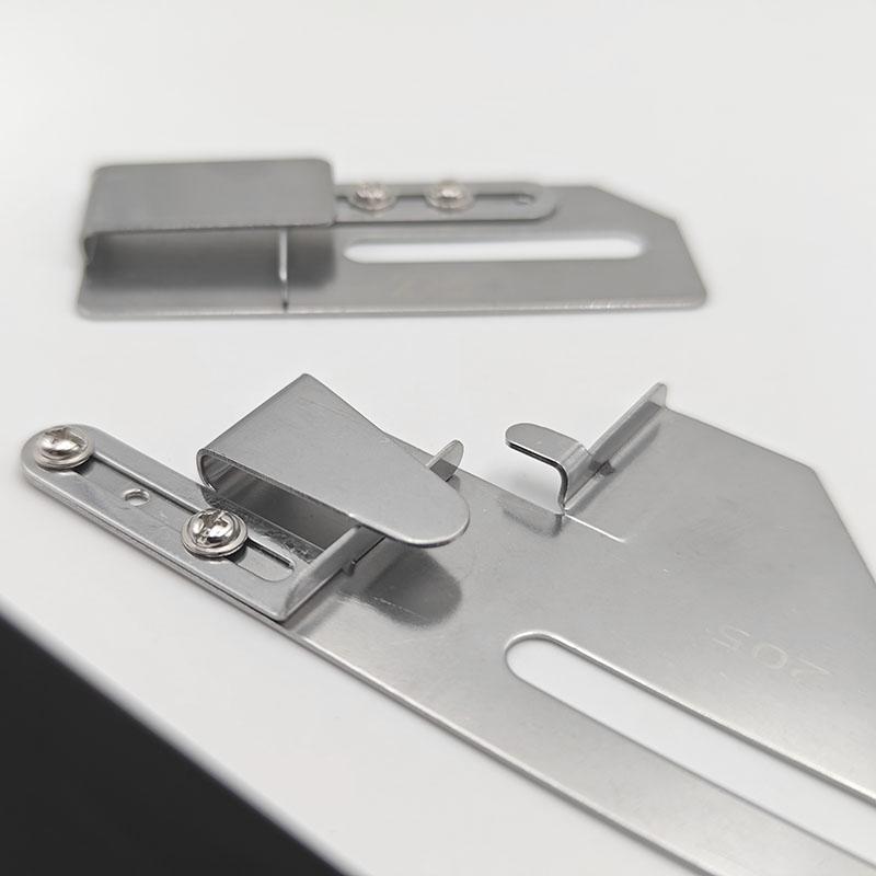 205/224 Verstellbare Coverstichmaschine Saumfalter Stoffführer Saumgerät Passend für Coverstich Nähmaschine Zubehör