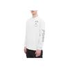 Jordan Paris Saint-Germain Logo Print Crew Neck Long Sleeve Drop Shoulder T-Shirt Men Tops Light-Grey DJ0409-051