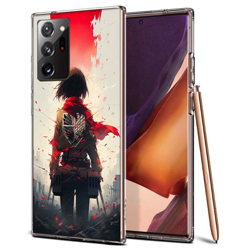 Character MIKASA Phone Case for Samsung A55 A35 A25 A15 A07 A05S A16 A17 A26 A36 A37 A56 A57 Galaxy Note 20 10 A50S A71 A51 A31
