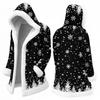 Men's Casual Snowflake Print Winter Jacket for Outdoor Travel and Everyday Wear