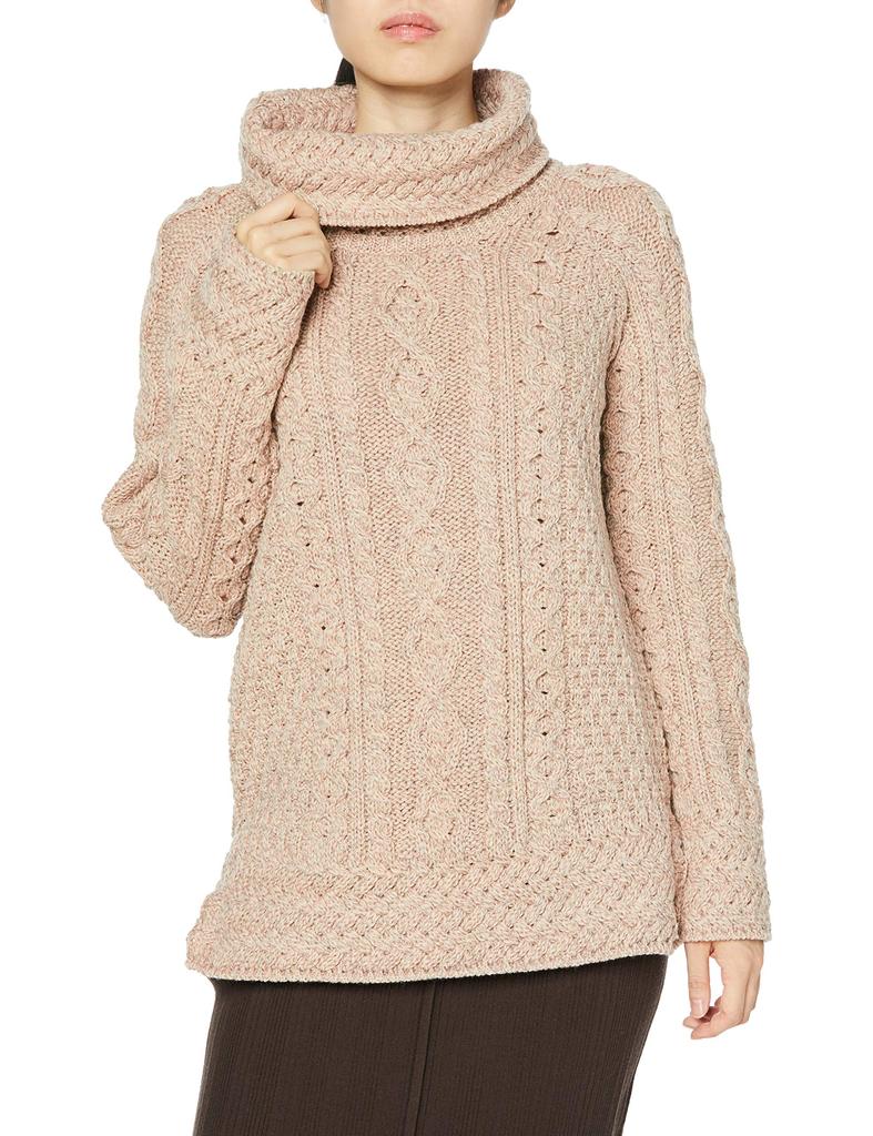 Alan Woolen Mills A191 Vented Roll Neck Size Japanese Size Small To Japanese Size Jumper, Women's, 77, (equivalent S)