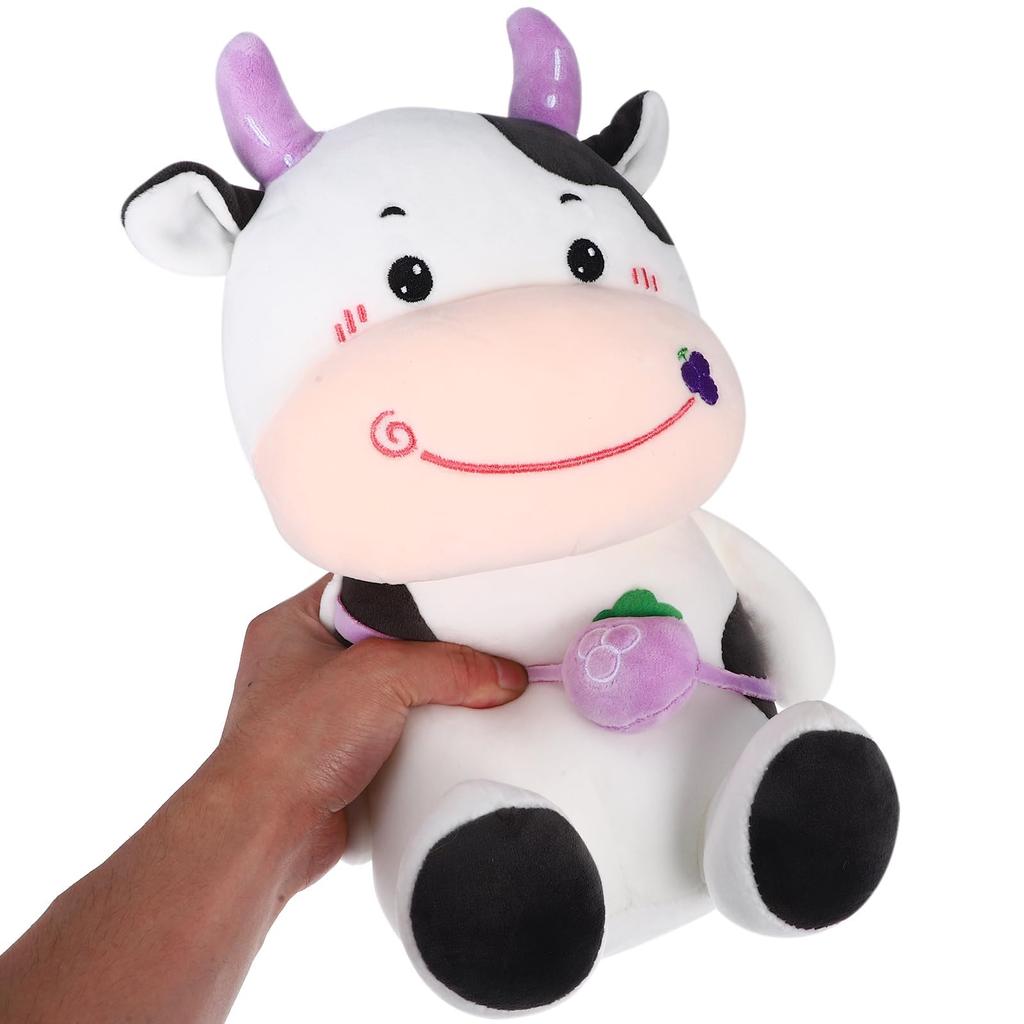 NOLITOY Cow Plush Cute and Fun Fluffy Animal Stuffed Animal Body Birthday Room inches Toy, Pillow, Gift, Figurine, Decor, Approx. 13.5