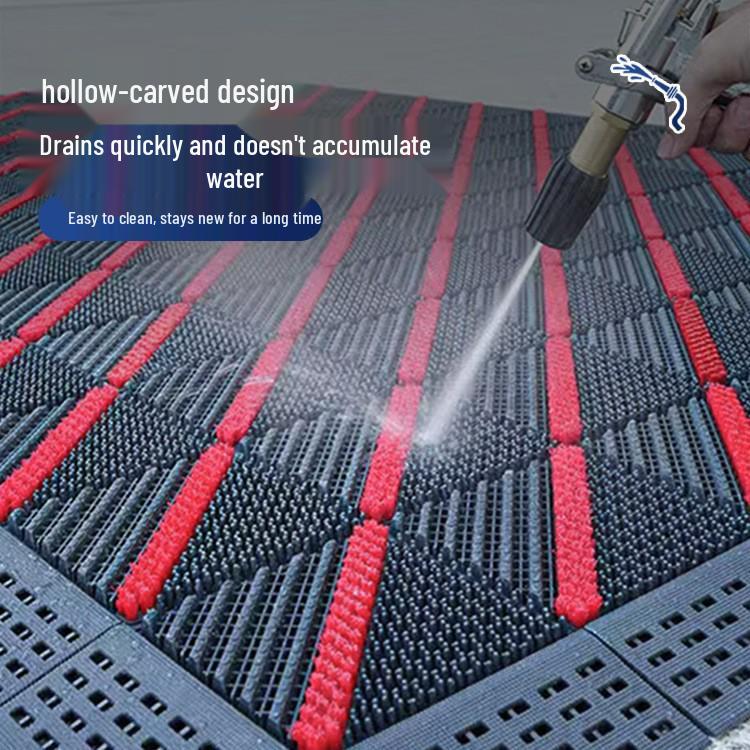 Commercial Anti-Slip Door Mat: Durable, Interlocking, Wear-resistant, Mud Scraper for Hotel & Office Entrances.