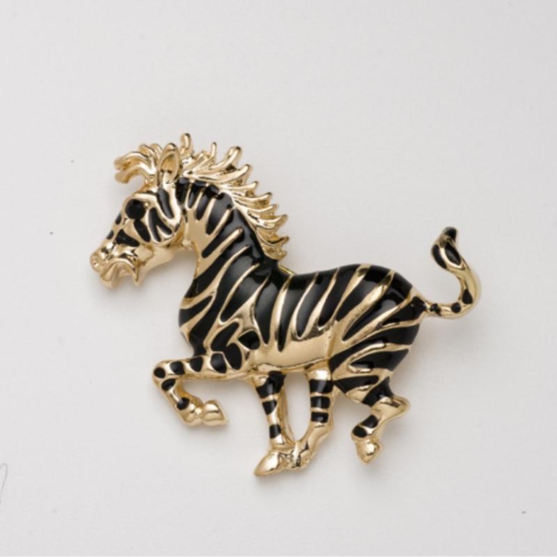 

Броши Бегущая Зебра для Женщин Одежда Пальто Ювелирные Аксессуары Подарки 1pc