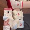 Spring/Summer Cute Animal Embroidery Cartoon Mid-Calf Socks - Trendy, Age-Reducing School Style