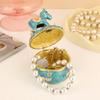 Vintage Style Tiny Horse Ornamental Container With Hand Painted Details Suits Bedroom Decors Jewelry Organizers