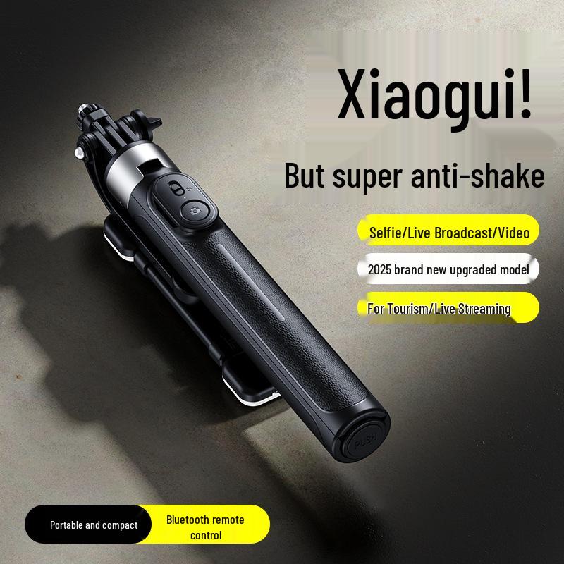 Handheld Anti-Shake Bluetooth Tripod X2: Aluminum Alloy Selfie Stick for Live Streaming