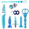 11PCS Butt Plug Set Anal Beads Prostate Massager Penis Ring BDSM Sex Toys for Couples