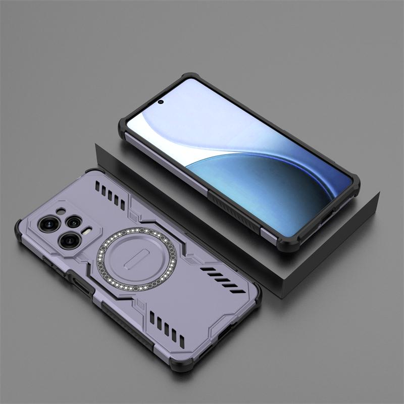 Shockproof Armor Case For Xiaomi Poco X5 Pro Magnetic Adsorption Wireless Charge Cover Poco X5 Pro 5G Case For Poco X5 Pro Case