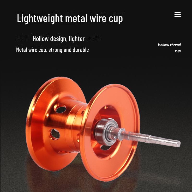 Wassertropfen Mikro Köderrolle: Vollmetall, Weitwurf, Explosionsgeschützt, Schwarze Floßrolle