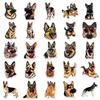 50 German Shepherd Cartoon Stickers: Waterproof, Decorative for Phone Cases, Water Bottles, Journals