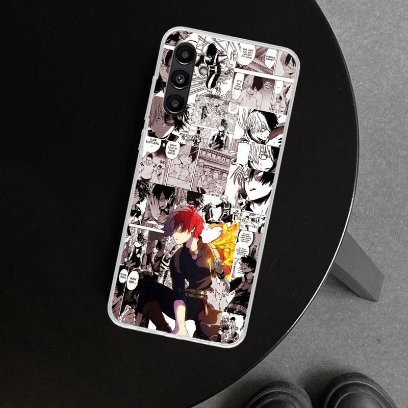 Todoroki Shoto MHA My Hero Phone Case Cover for Samsung Galaxy A17 A16 A26 A36 A56 A57 A37 A15 A25 A35 A55 A14 A24 A34 A54 A13 A