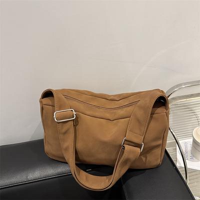 Japanese Trend Shoulder Messenger Bag College Student Class Bag Simple Large Capacity Leisure Travel Tote Bag Tide