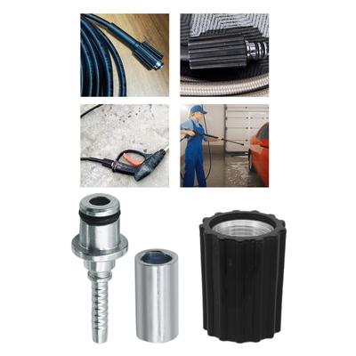 Hochdruckreiniger-Adapterset, M22 auf 3/8 Zoll Schnellkupplung, 3/4 Zoll auf Schnellkupplung, Männlicher M22 Schlauchadapter, 3 Stück