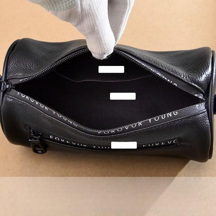 Genuine Cowhide Pillow Shoulder Bag for Women