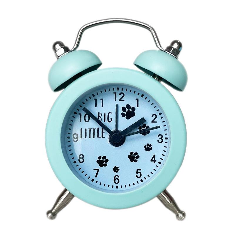 Mini Metal Alarm Clock Cute Creative Student Children's Small Alarm Clock Exchangeable Clock Face