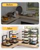 Adjustable Pot Rack Organizer Kitchen Stainless Steel Pot Storage Rack Multi-Layer Household Pot and Pan Organzier for Kitchen