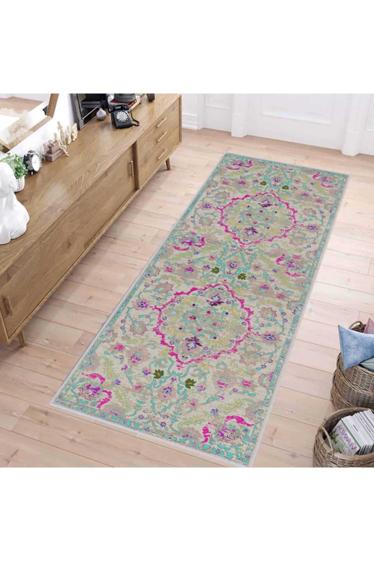 

Моющийся ковер с принтом Rovigo Home RVG1482 50x80 зелёный