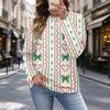 Damska koszulka z świątecznym nadrukiem, casualowa, wszechstronna, świąteczna koszula do noszenia na co dzień