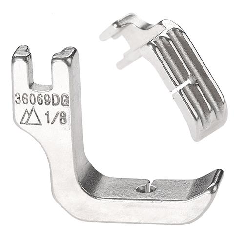 

1X Industrial Sewing Machines Piping Foot 1/8 1/4 3/16 Double Sided fit for Brother Singer Juki Single Needle Sewing Machines