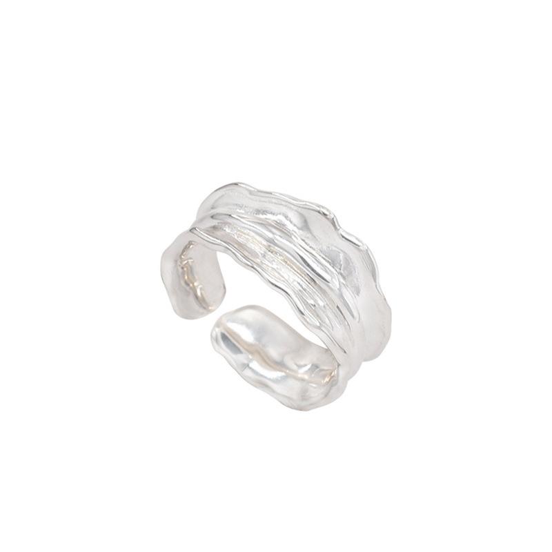 Smiley Face Contemporary Open Adjustable Ring For Women Fashionable Copper Jewelry