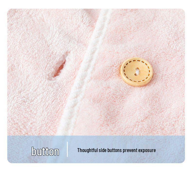 Children's A-Class Wearable Bathrobe Towel - Thick, Soft, Quick-Drying, and More Absorbent Than Pure Cotton.