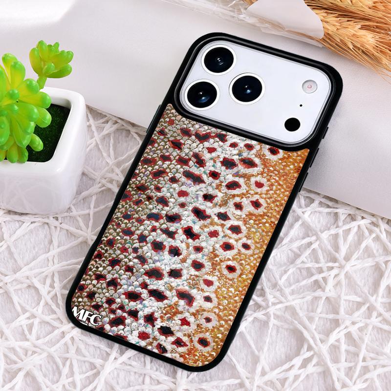 Rainbow Trout Fishing Skin soft Shockproof Phone Case for iPhone 17 Air 16e 15 11 12 14 13 Pro Max Cover Coque