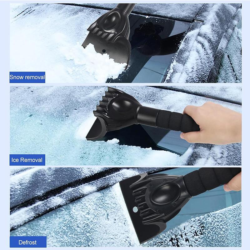 Car Snow Scraper Kit Windshield Ice Tool Foam Handle Warm Glove Defrost Cleaning Shovel Removes Snow Frost for Window and Door