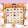 Party Themed Thanksgiving Fun Bingo Game Set With Paper Cards And Sheets Call