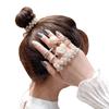 Stylish Hair Ties, Hair Accessories, Hair Ornaments, Rubber Bands, Hair Arrangements, Beaded, Pearl-Like, Popular, Cute, Stylish (Pearl-Like 3-Piece