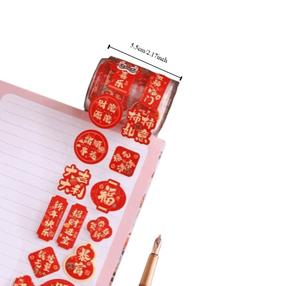 Cute Style Lunar New Year Stickers Removable The God of Wealth Stickers Children's Activity