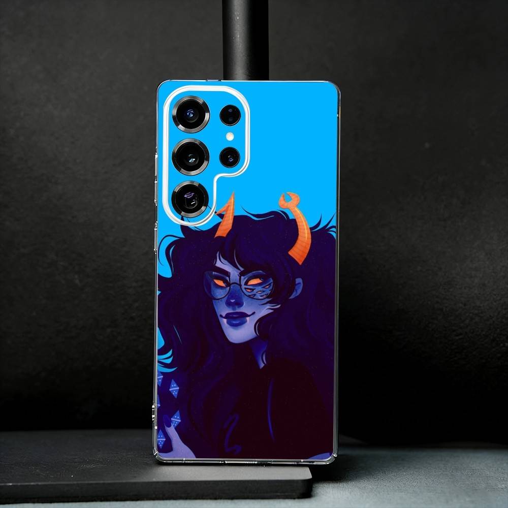 

H-Homestuck Vriska Serket Phone Case For Samsung S25,S24,S21,S22,S23,S30,Ultra,S20,Plus,Fe,Note,10,9,5G Transparent Cover Samsung S205G
