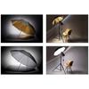 Photo Studio Umbrella Set 33 ' 84 Cm  White Soft Light Umbrella + Dual-use Reflective Umbrella 4 Pieces Photography Accessories