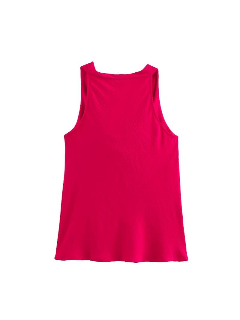 2025 Chic European & American Women s Gold Embellished Sleeveless Top - Fashionable & Sexy. Extra Small фуксия