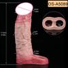 SXXY Real Veins Lifelike Closed Head Penis Sleeve For Men Dick Enlargement Silicone Reusable Condom Sex Products For Adult