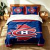 Montreal Canadiens (19) 3pc Set Suitable for Master Bedrooms Soft and Comfortable an Ideal Gift for Family and Friends Includes One Duvet Cover and Tw