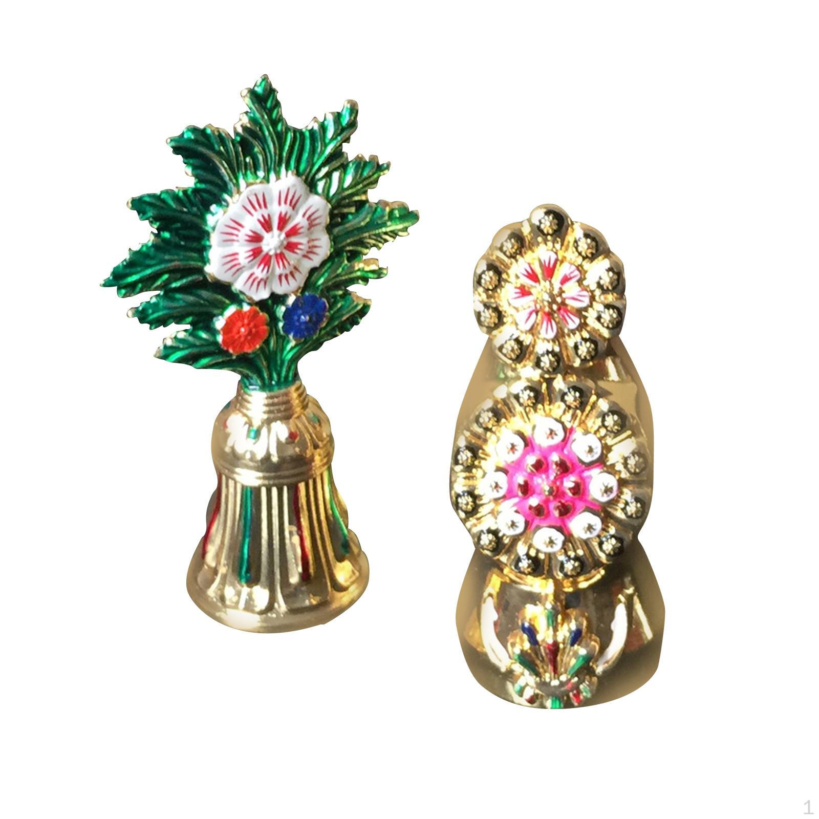 

2x Buddhism Worship Statue Buddha Ornament Figurine for Tabletop Living Room Decor