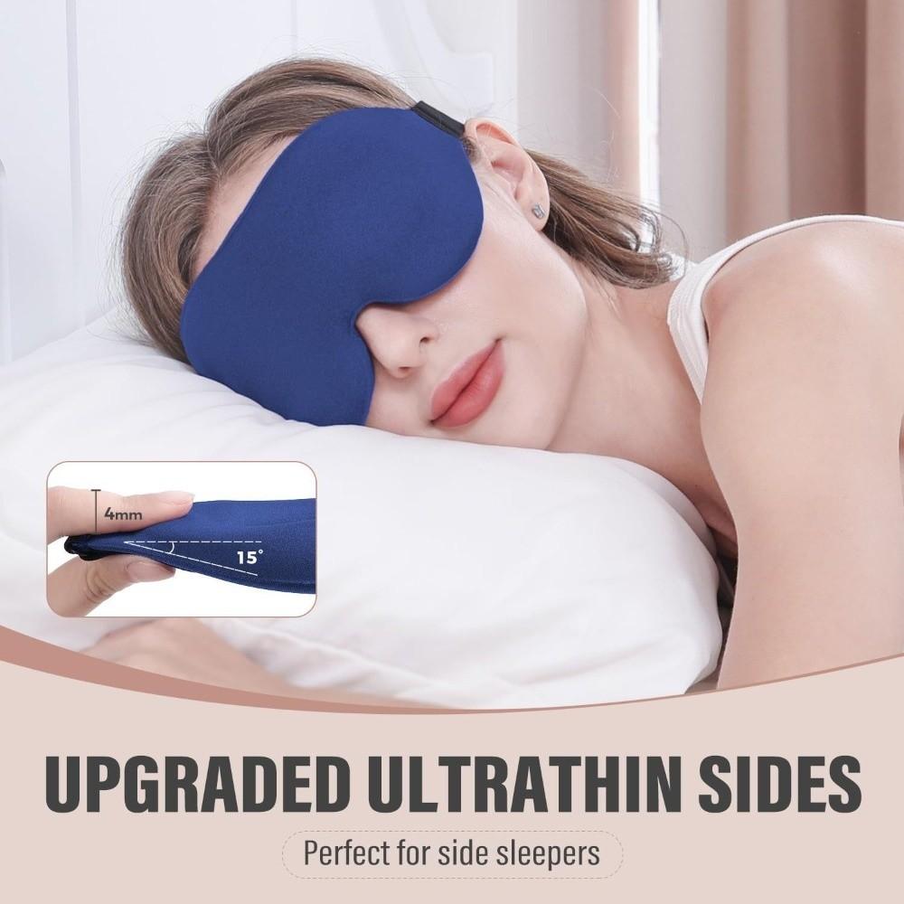 Gifts 360° 3D Eye Mask Full Blackout Adjustable Eyemask Breathable and Pressure-free Contoured Cup Sleeping Mask