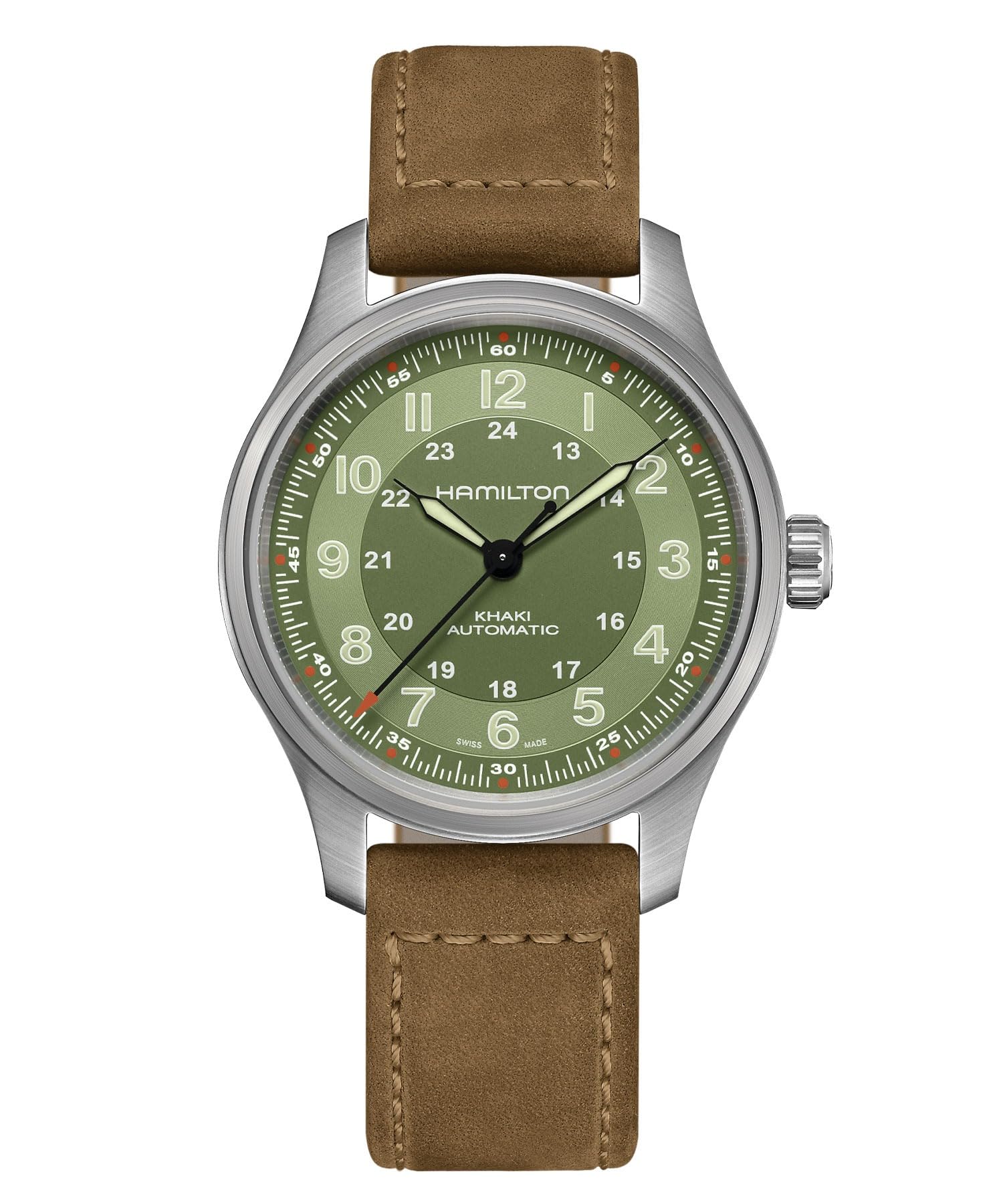 

Годинник HAMILTON Оригінальна гарантія Хакі Field Titanium Механічний автоматичний завод H70545560 Gent Imported [Hamilton] [Звичайний продукт]