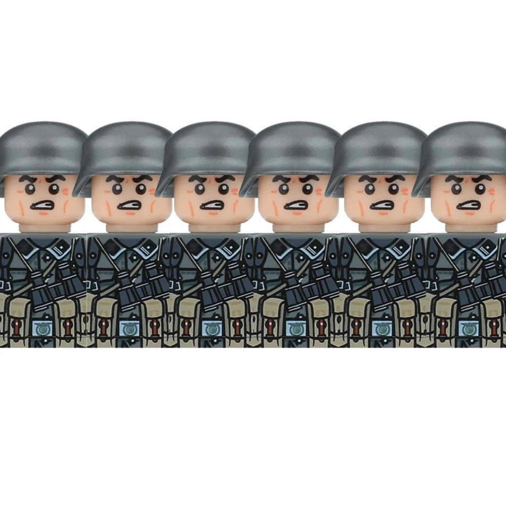 

Військові німецькі солдати Другої світової війни Фігурки Шолом Будівельні блоки Армія Піхоти Воїн Навідник Броня Гармата Жилет Зброя Цеглинки Іграшки