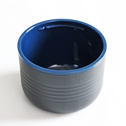 Pearl Metal Octave Double Stainless Steel Water Bottle, 1000ml, with Cup, Wide Mouth, Blue, HB-1743