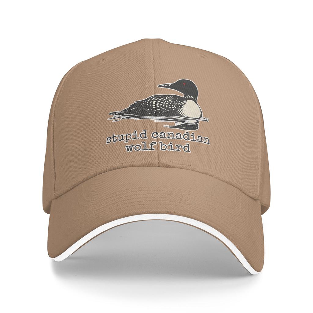 Lupo Canadese Stupido Uccello Strolago Divertente Citazione Umoristica Meme Cappellino da Baseball Casual Cappello Trucker Estivo Regolabile Cappelli Hip Hop da Esterno