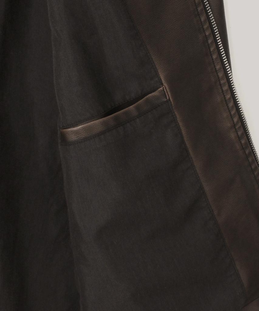 Indust Vtg Washed Leather Jacket_Brown