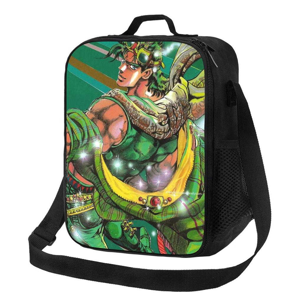 Jojo Bizarre Adventure Joseph Joestar Lunch Bags Insulated Bento Box Portable Lunch Tote Resuable Picnic Bags Cooler Bag