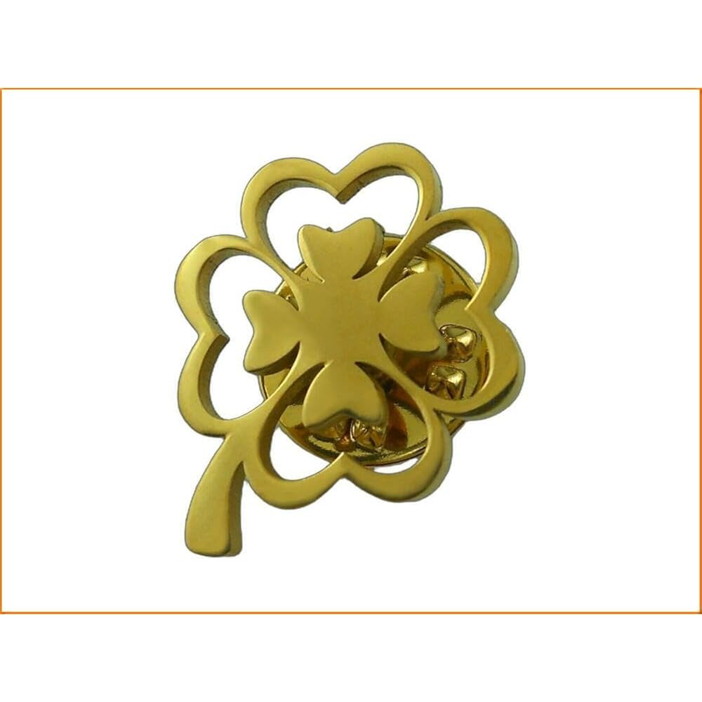 Pin badge pins lapel pin brooch clover four-leaf clover white clover clover clover clover white c...