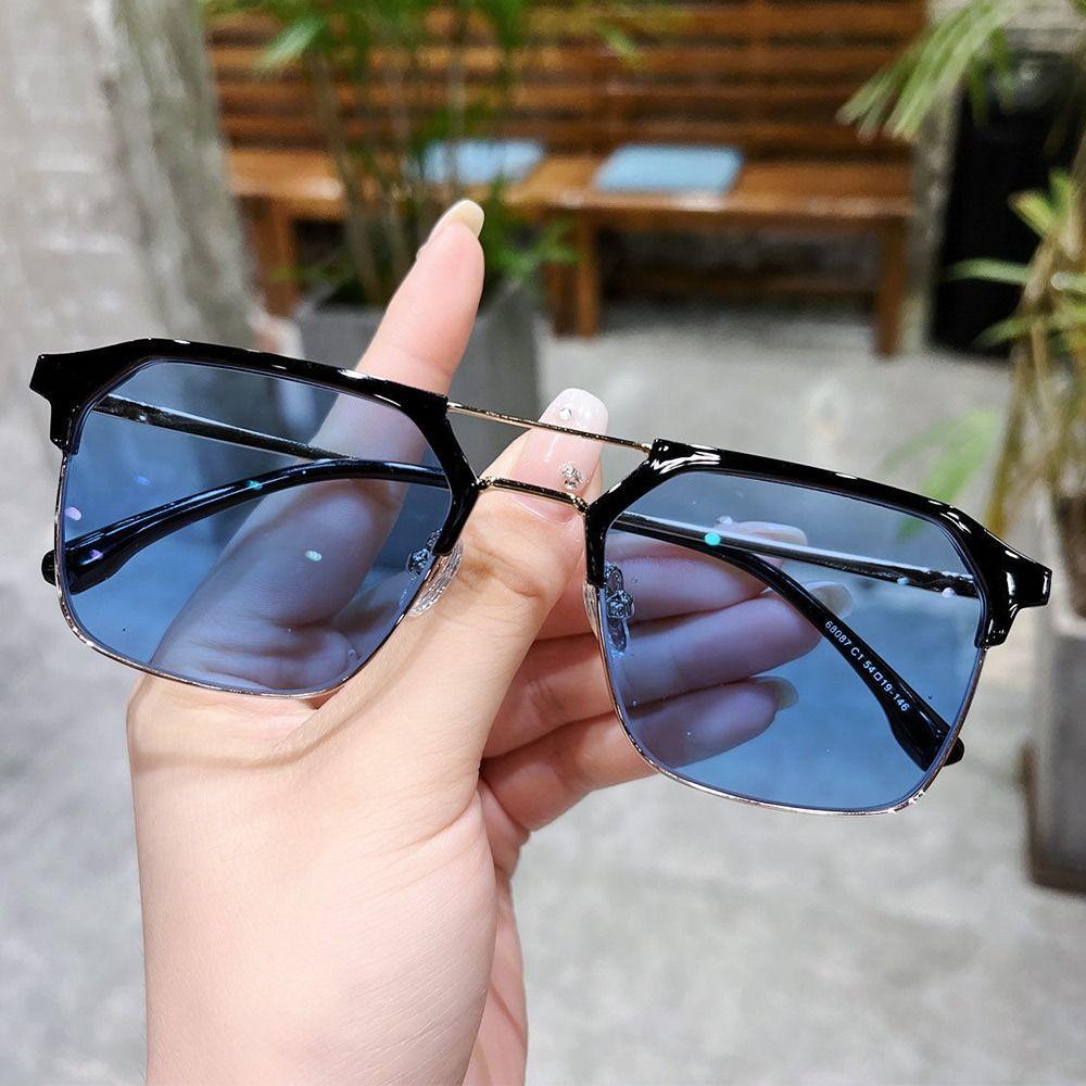 Portable Oversized Eyeglasses Computer Goggles Ultra Light Frame Anti-Blue Light Glasses